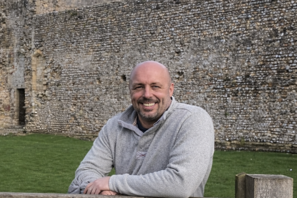Dave Wiltshire at Portchester Castle