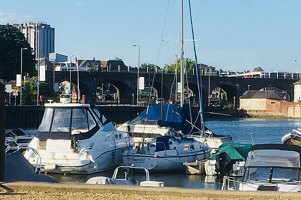 Fareham Town from the Harbour