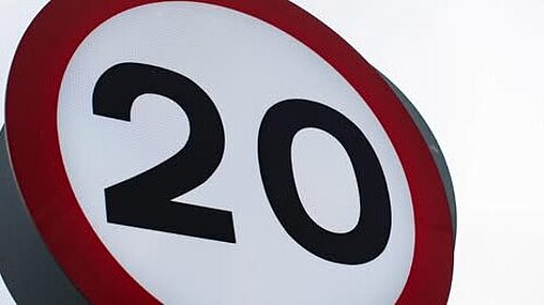 20mph sign