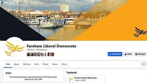 Fareham Lib Dems on Facebook
