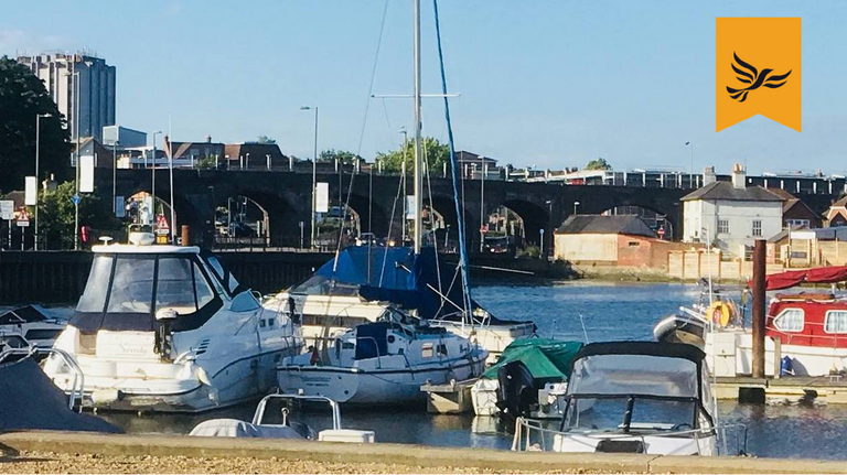 Town Quay with logo