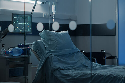 Photo of hospital bed